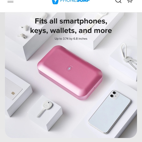 Fire Sale! 🔥NEW PhoneSoap 3 - 
The Original UVC Phone Sanitizer & Charger (Pink) - Picture 2 of 11